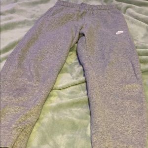 Grey nike joggers (size small)
